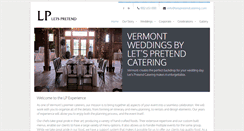 Desktop Screenshot of letspretendcatering.com